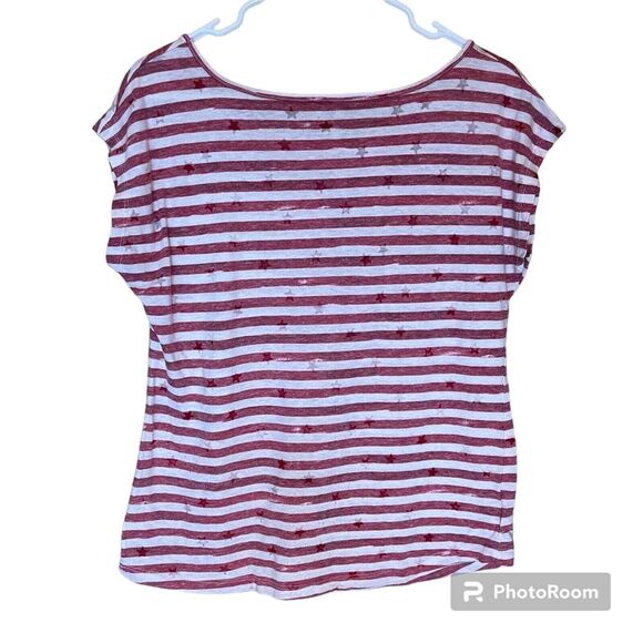 Eddie Bauer Stars and Stripes Fourth of July America T-shirt Size M - Picture 2 of 8